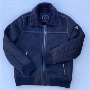 GUESS Faux Leather Jacket SZ M